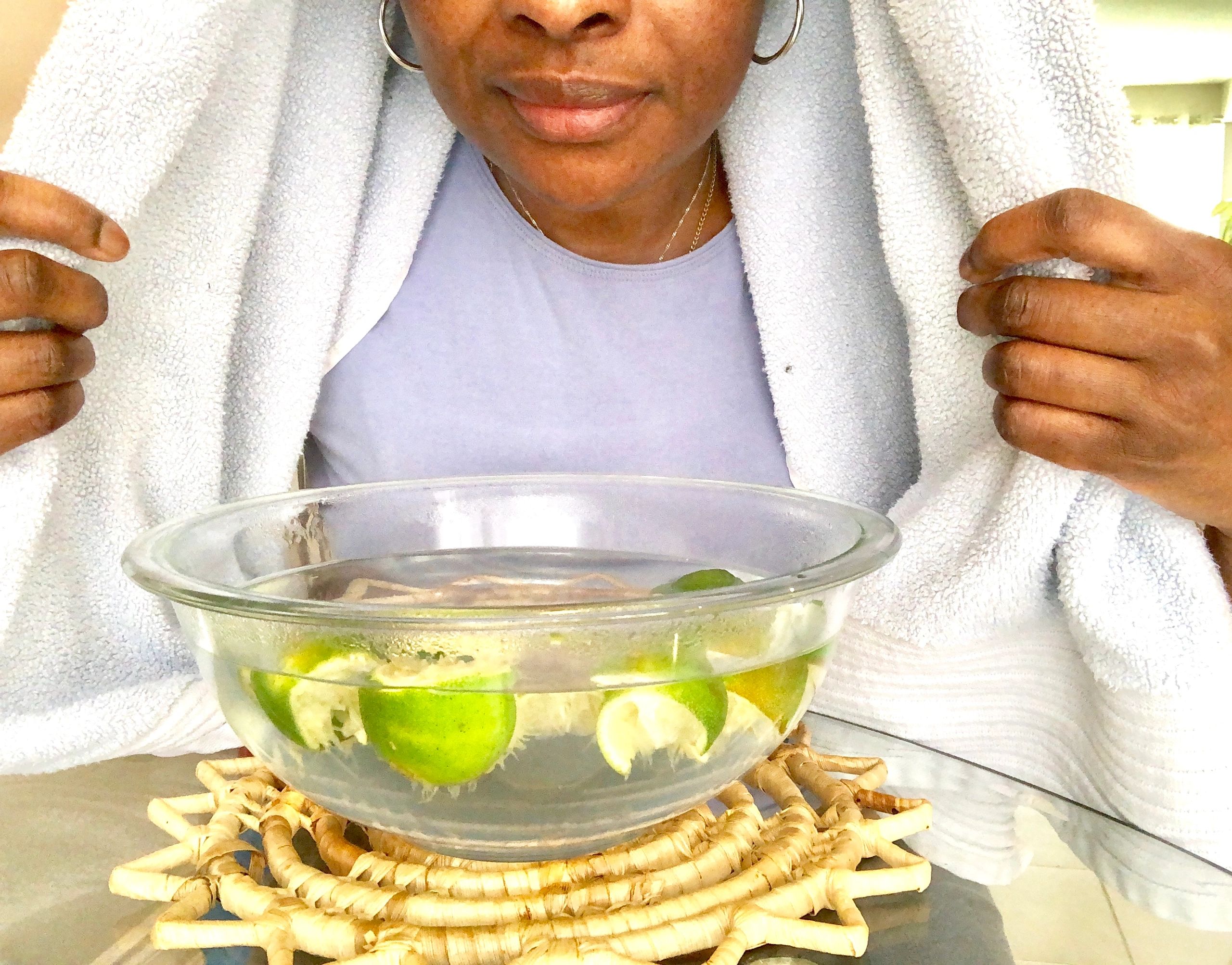 Steam facial preparation